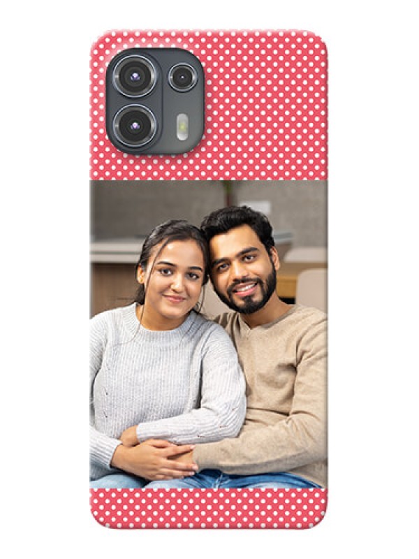 Custom Motorola Edge 20 Fusion 5G Custom Mobile Case with White Dotted Design