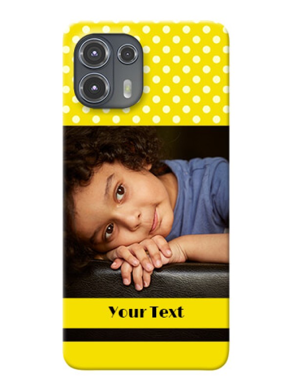 Custom Motorola Edge 20 Fusion 5G Custom Mobile Covers: Bright Yellow Case Design