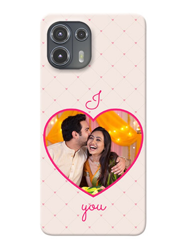 Custom Motorola Edge 20 Fusion 5G Personalized Mobile Covers: Heart Shape Design
