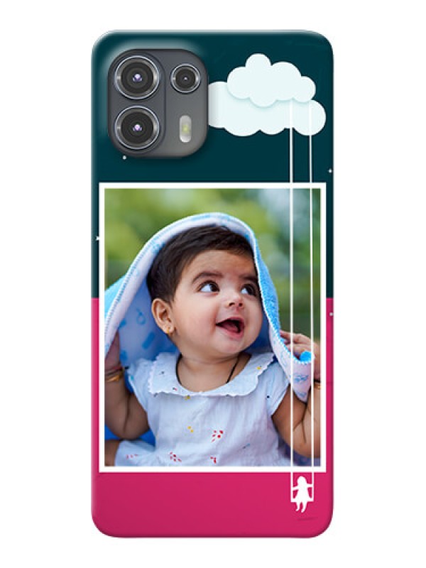 Custom Motorola Edge 20 Fusion 5G custom phone covers: Cute Girl with Cloud Design