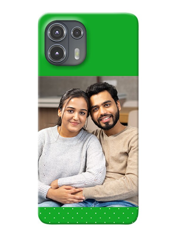 Custom Motorola Edge 20 Fusion 5G Personalised mobile covers: Green Pattern Design