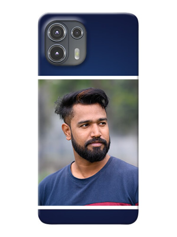 Custom Motorola Edge 20 Fusion 5G Mobile Cases: Simple Royal Blue Design