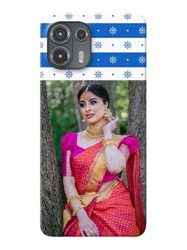 Custom Motorola Edge 20 Fusion 5G custom mobile covers: Snow Pattern Design