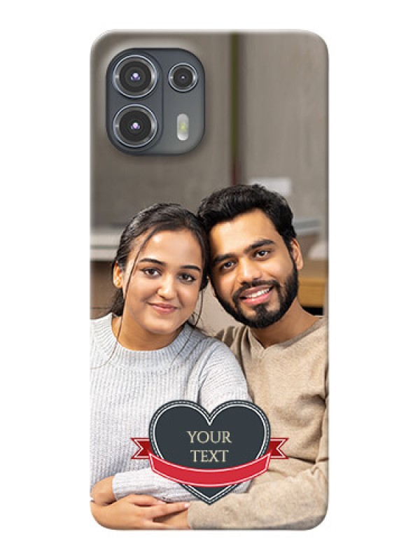Custom Motorola Edge 20 Fusion 5G mobile back covers online: Just Married Couple Design