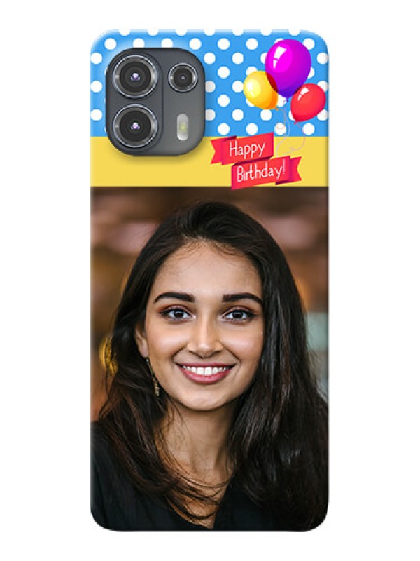 Custom Motorola Edge 20 Fusion 5G custom mobile back covers: Happy Birthday Design