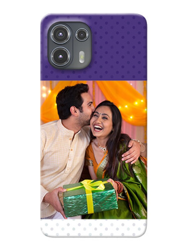 Custom Motorola Edge 20 Fusion 5G mobile phone cases: Violet Pattern Design