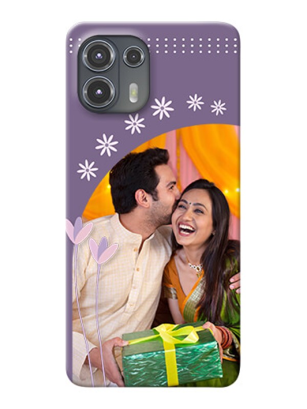 Custom Motorola Edge 20 Fusion 5G Phone covers for girls: lavender flowers design 