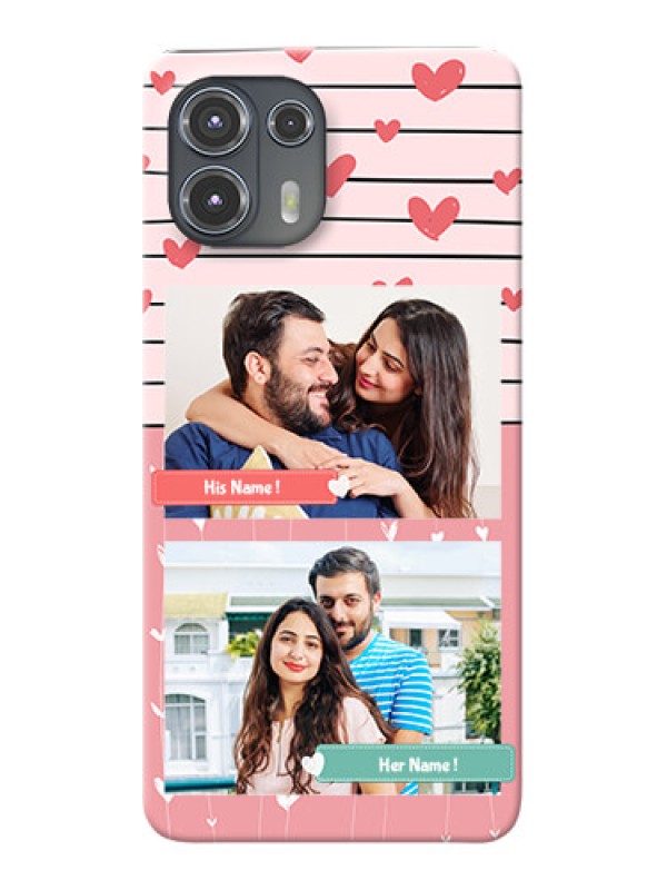 Custom Motorola Edge 20 Fusion 5G custom mobile covers: Photo with Heart Design