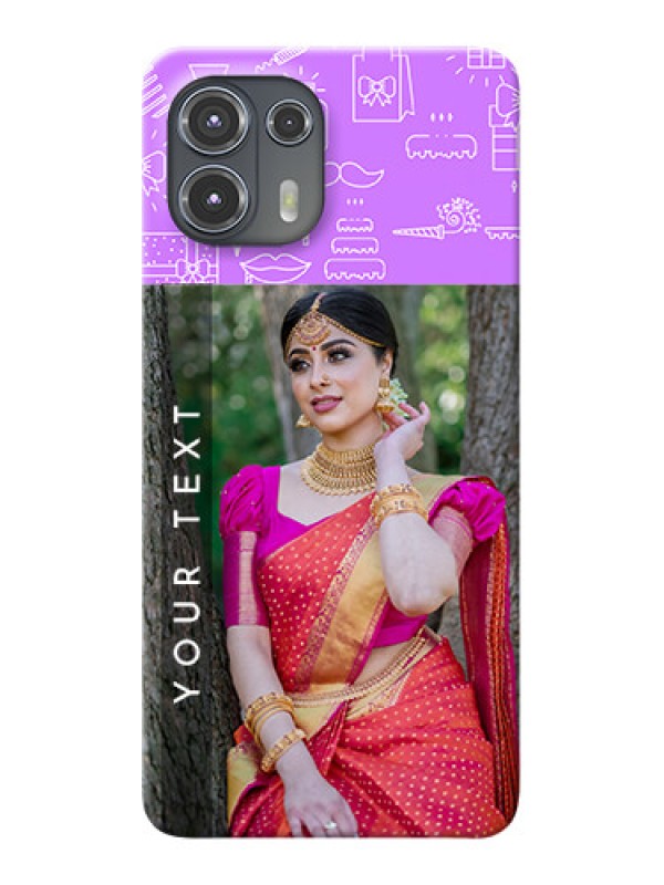 Custom Motorola Edge 20 Fusion 5G Personalized Phone Cases: Birthday Icons Design