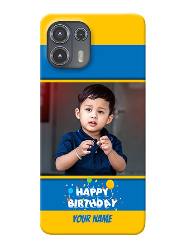 Custom Motorola Edge 20 Fusion 5G Mobile Back Covers Online: Birthday Wishes Design