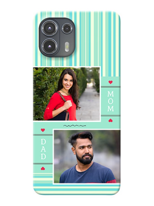 Custom Motorola Edge 20 Fusion 5G custom mobile phone covers: Mom & Dad Pic Design