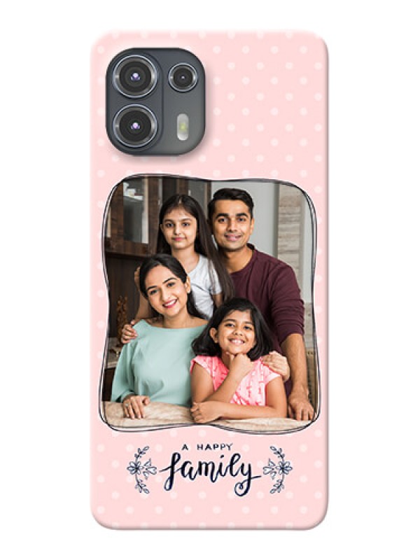 Custom Motorola Edge 20 Fusion 5G Personalized Phone Cases: Family with Dots Design