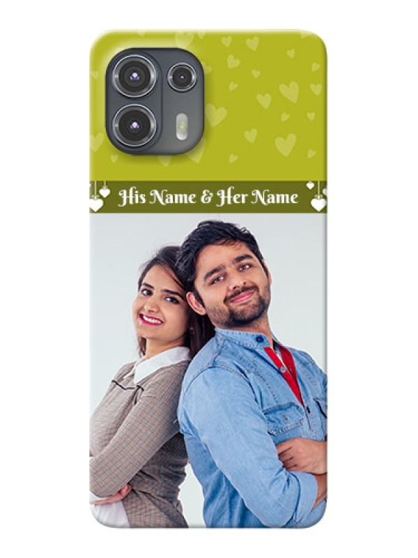 Custom Motorola Edge 20 Fusion 5G custom mobile covers: You & Me Heart Design