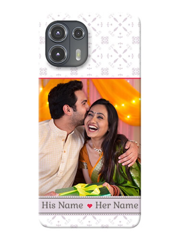 Custom Motorola Edge 20 Fusion 5G Phone Cases with Photo and Ethnic Design