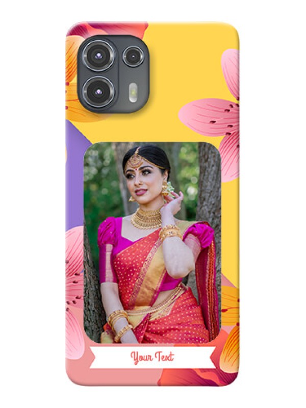 Custom Motorola Edge 20 Fusion 5G Mobile Covers: 3 Image With Vintage Floral Design