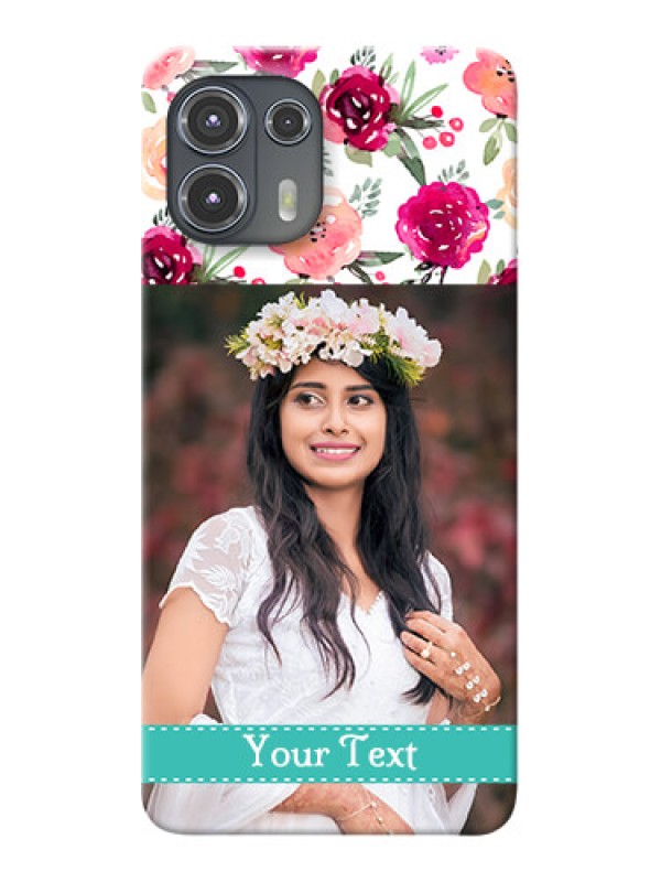 Custom Motorola Edge 20 Fusion 5G Personalized Mobile Cases: Watercolor Floral Design