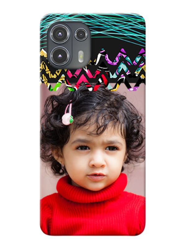 Custom Motorola Edge 20 Fusion 5G personalized phone covers: Neon Abstract Design