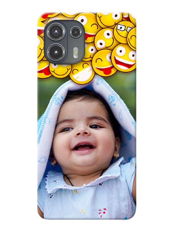 Custom Motorola Edge 20 Fusion 5G Custom Phone Cases with Smiley Emoji Design