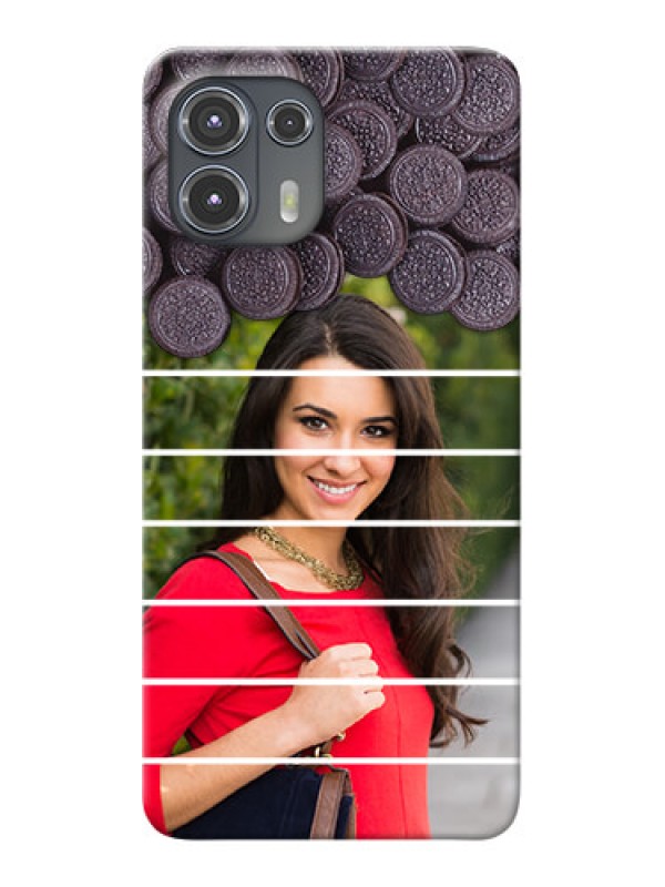 Custom Motorola Edge 20 Fusion 5G Custom Mobile Covers with Oreo Biscuit Design