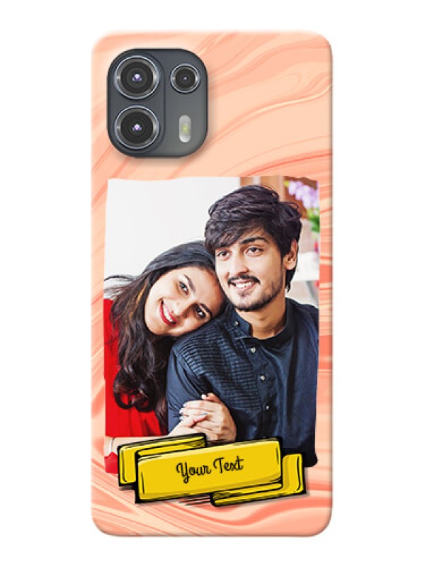 Custom Motorola Edge 20 Fusion 5G Customized Phone Cases: Marble Texture Design