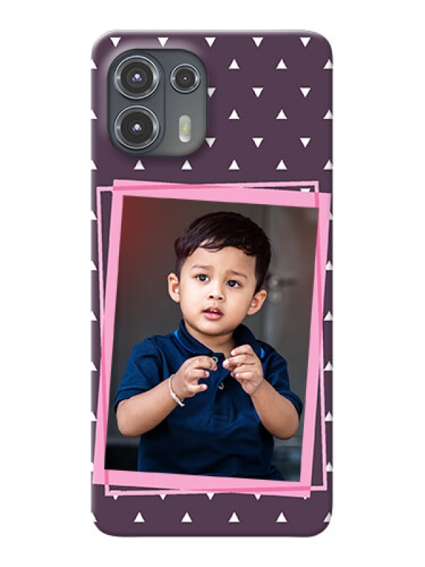 Custom Motorola Edge 20 Fusion 5G Phone Cases: Triangle Pattern Dotted Design