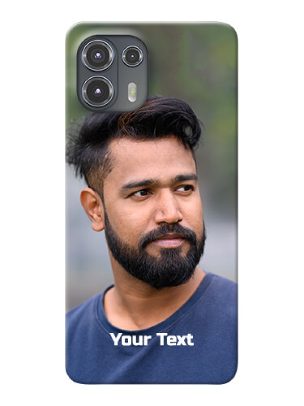 Custom Motorola Edge 20 Fusion 5G Mobile Cover: Photo with Text