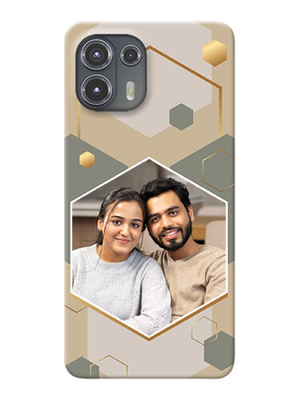 Custom Moto Edge 20 Fusion 5G Phone Back Covers: Stylish Hexagon Pattern Design