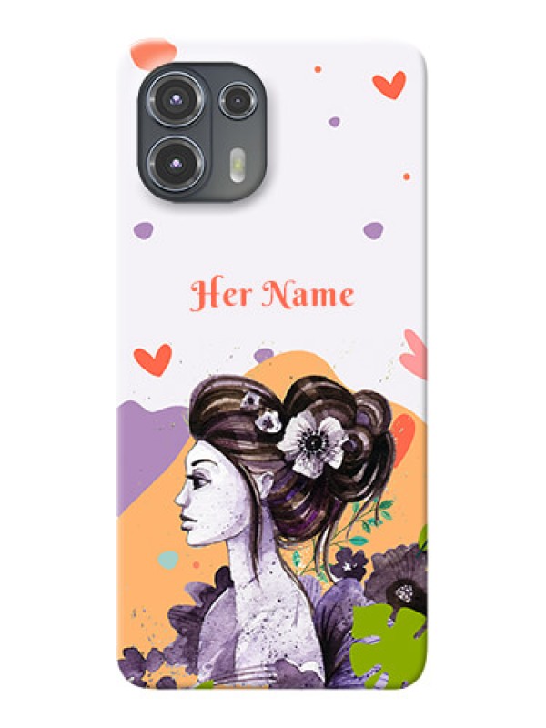Custom Moto Edge 20 Fusion 5G Custom Mobile Case with Woman And Nature Design