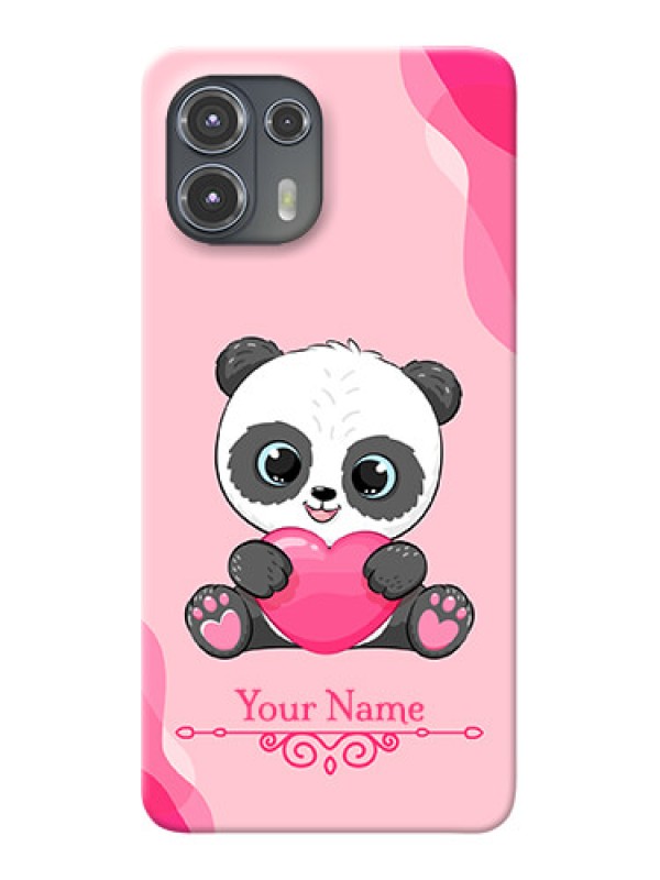 Custom Moto Edge 20 Fusion 5G Mobile Back Covers: Cute Panda Design