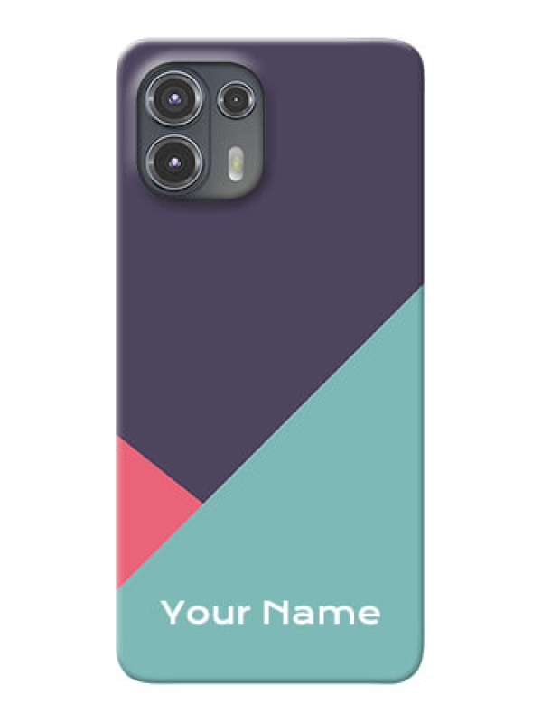 Custom Moto Edge 20 Fusion 5G Custom Phone Cases: Tri Color abstract Design