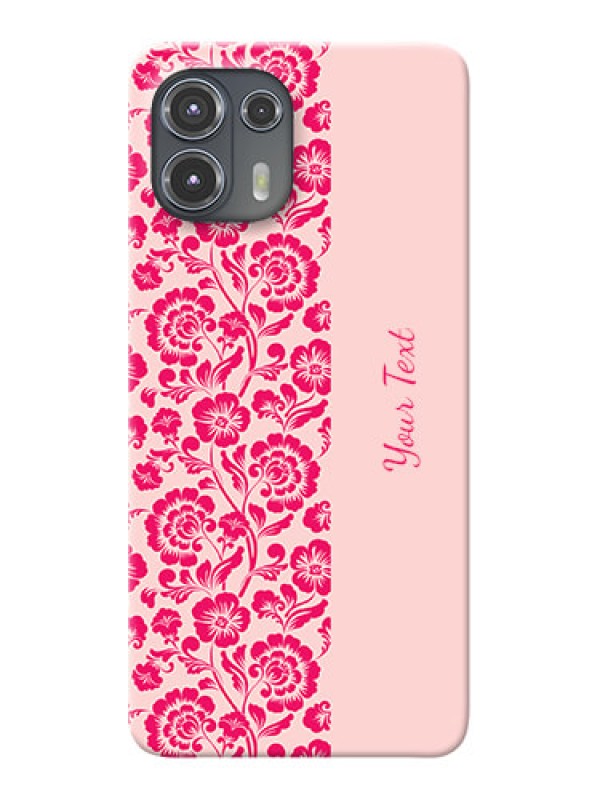 Custom Moto Edge 20 Fusion 5G Phone Back Covers: Attractive Floral Pattern Design