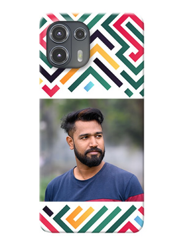 Custom Moto Edge 20 Fusion 5G Custom Mobile Case with Colorful Maze Pattern Design