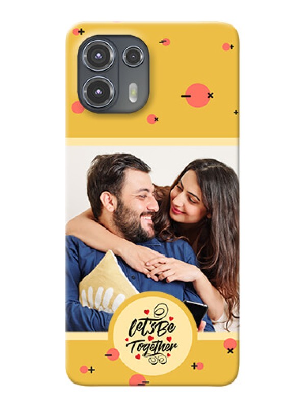 Custom Moto Edge 20 Fusion 5G Back Covers: Lets be Together Design