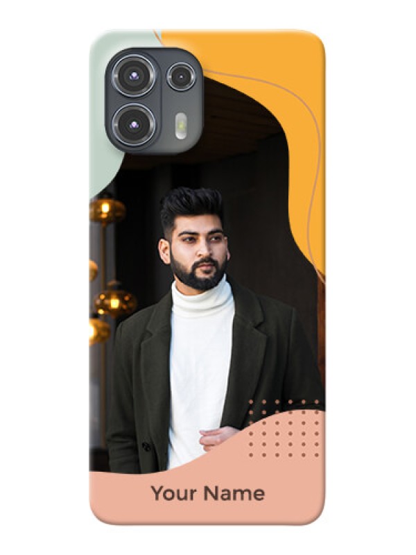 Custom Moto Edge 20 Fusion 5G Custom Phone Cases: Tri-coloured overlay design