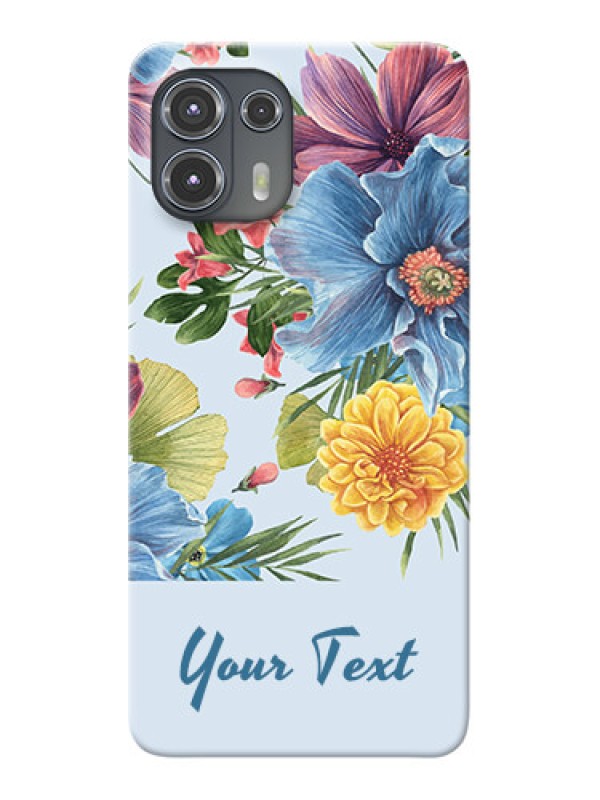 Custom Moto Edge 20 Fusion 5G Custom Phone Cases: Stunning Watercolored Flowers Painting Design