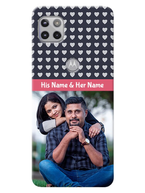 Custom Moto G 5G Custom Mobile Case with Love Symbols Design