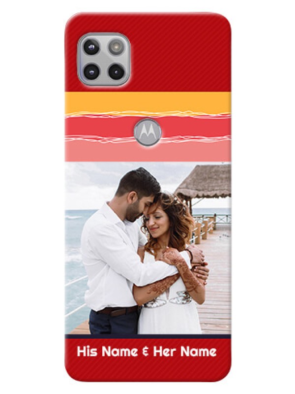 Custom Moto G 5G custom mobile phone covers: Colorful Case Design