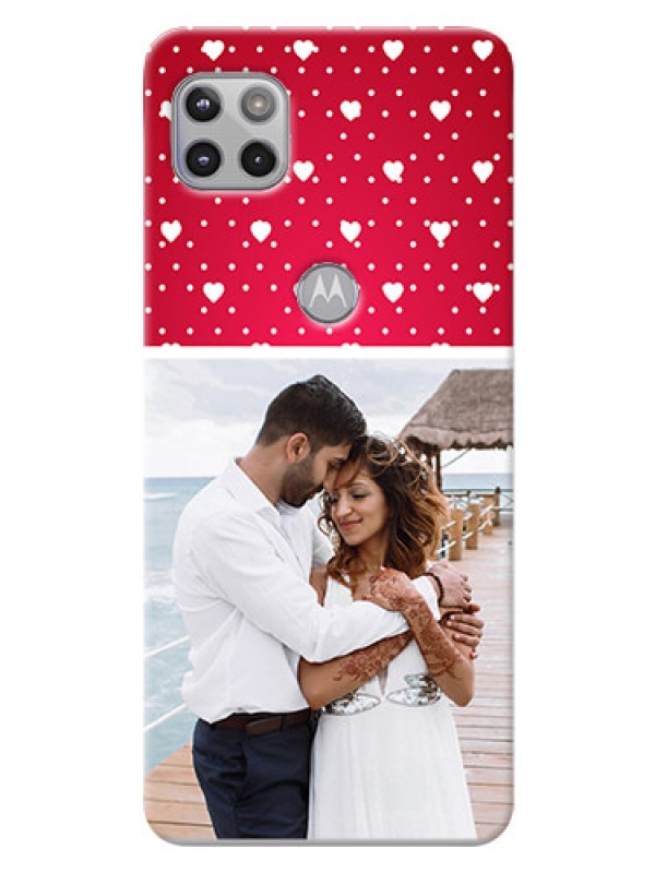 Custom Moto G 5G custom back covers: Hearts Mobile Case Design