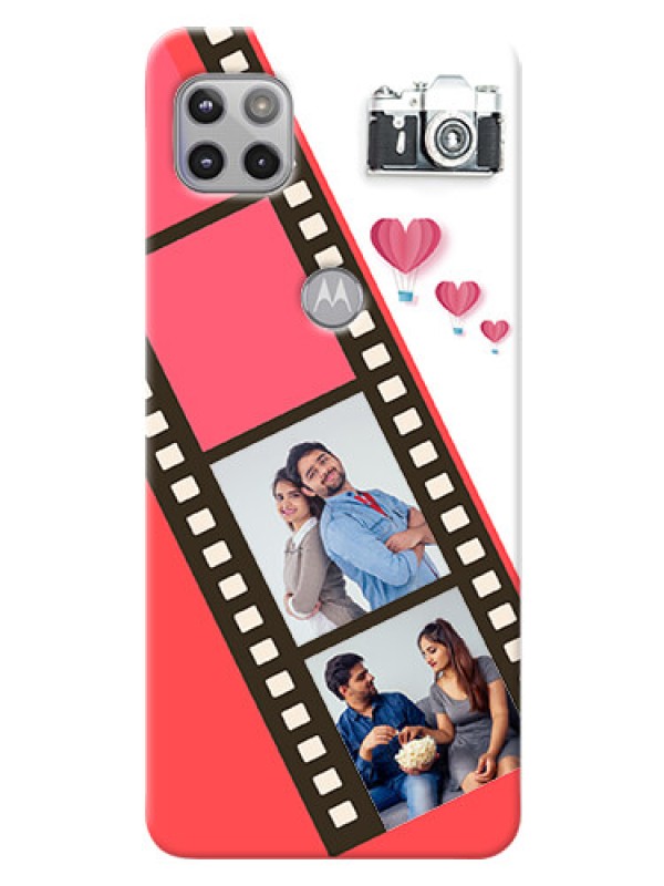 Custom Moto G 5G custom phone covers: 3 Image Holder with Film Reel
