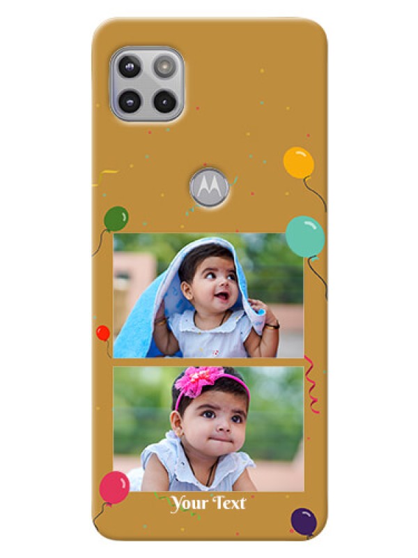 Custom Moto G 5G Phone Covers: Image Holder with Birthday Celebrations Design