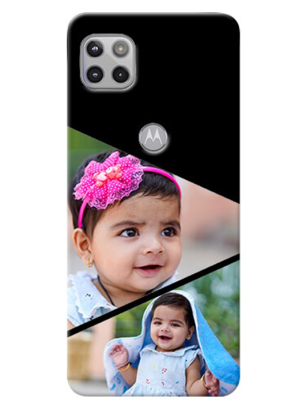 Custom Moto G 5G mobile back covers online: Semi Cut Design