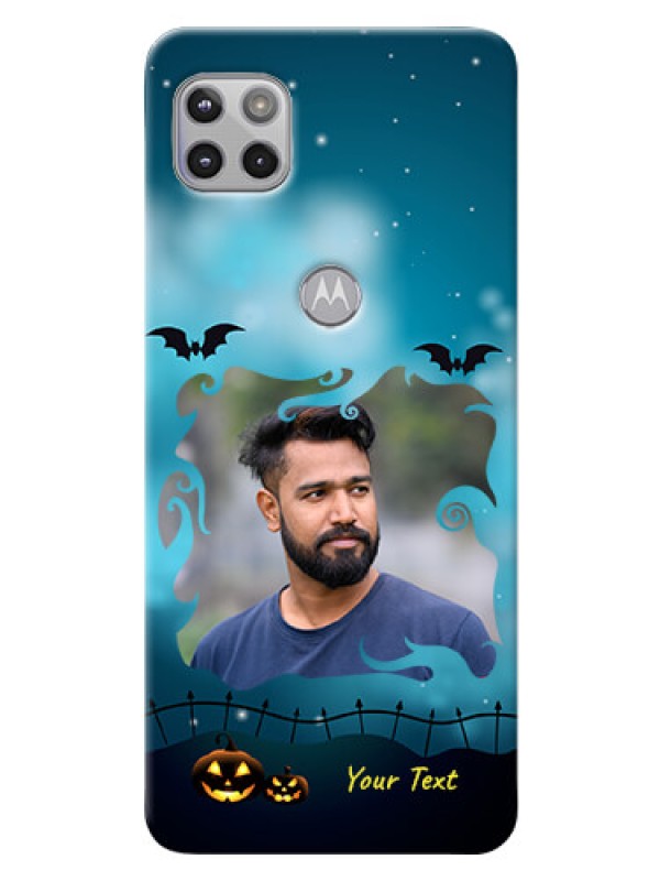 Custom Moto G 5G Personalised Phone Cases: Halloween frame design
