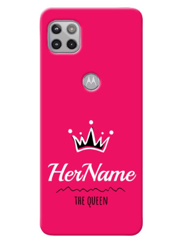 Custom Moto G 5G Queen Phone Case with Name