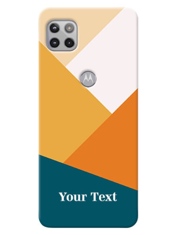 Custom Moto G 5G Custom Phone Cases: Stacked Multi-colour Design