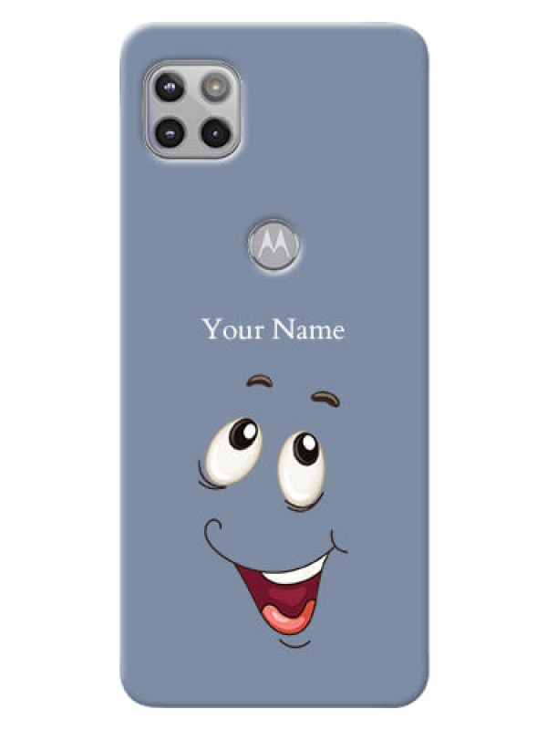 Custom Moto G 5G Phone Back Covers: Laughing Cartoon Face Design