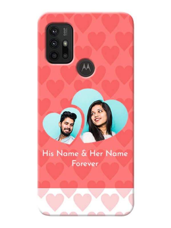 Custom Moto G10 Power personalized phone covers: Couple Pic Upload Design