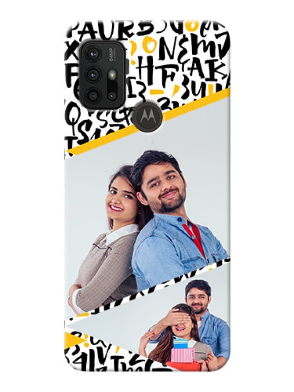 Custom Moto G10 Power Phone Back Covers: Letters Pattern Design