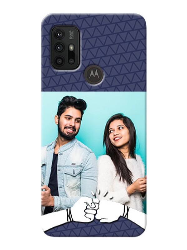 Custom Moto G10 Power Mobile Covers Online with Best Friends Design 