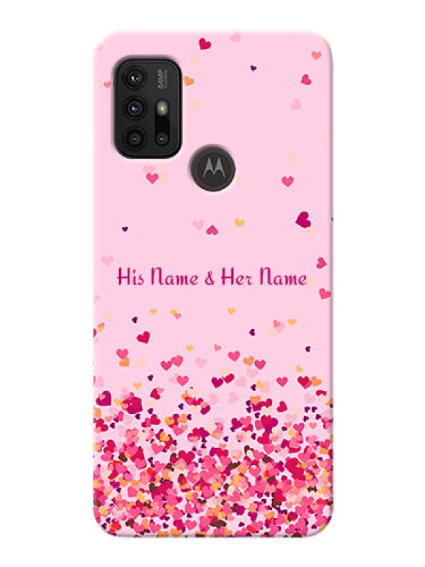 Custom Moto G10 Power Phone Back Covers: Floating Hearts Design
