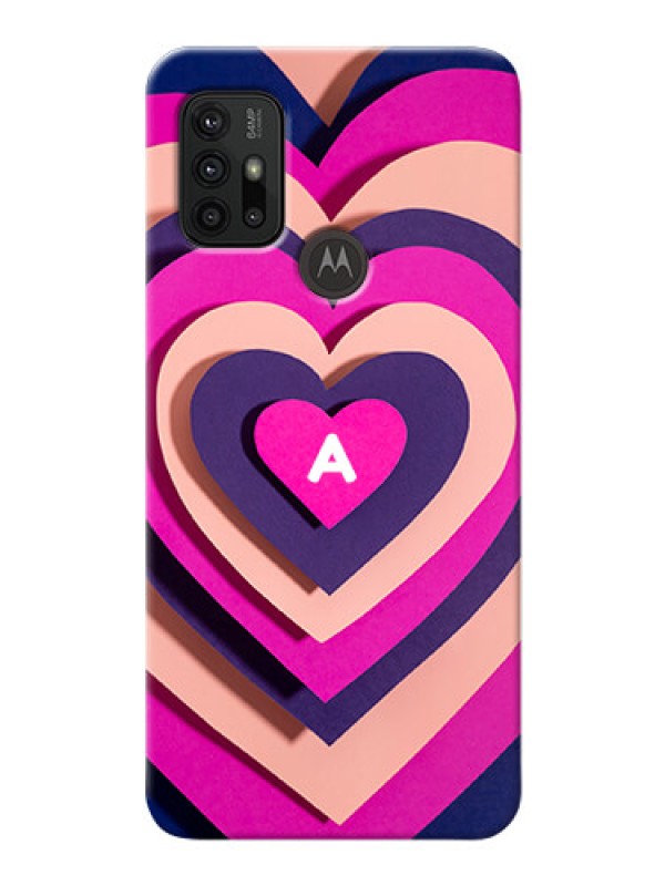Custom Moto G10 Power Custom Mobile Case with Cute Heart Pattern Design